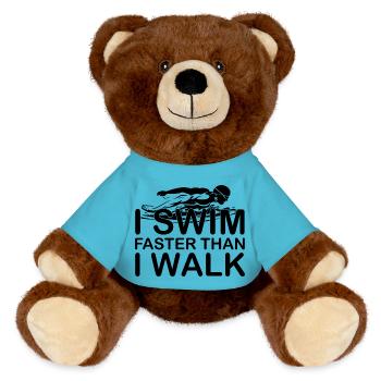 Natation Sports nautiques - Nounours RecycelBär® marron - bleu outremer - Devant