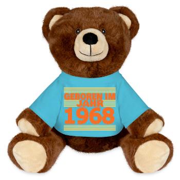 1968 - MiniFeet® RecycelBär® Braun - Atollblau - Vorne