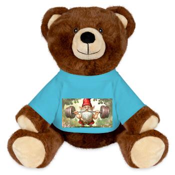 Mignons petits gnomes Vie quotidienne – S’entraîner - Nounours RecycelBär® marron - bleu outremer - Devant