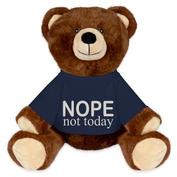 not today - MiniFeet® RecycelBär® Braun - French Navy - Vorne