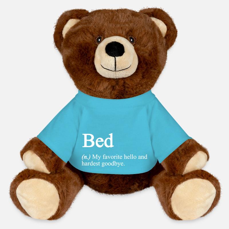 Definition of bed funny white - MiniFeet® RecycelBär® Braun - Atollblau