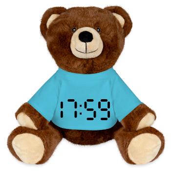 17:59 – L’instant entre jour et nuit - Nounours RecycelBär® marron - bleu outremer - Devant