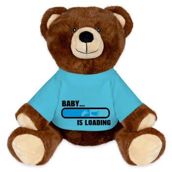 Baby loading - MiniFeet® RecycelBär® Braun - Atollblau - Vorne