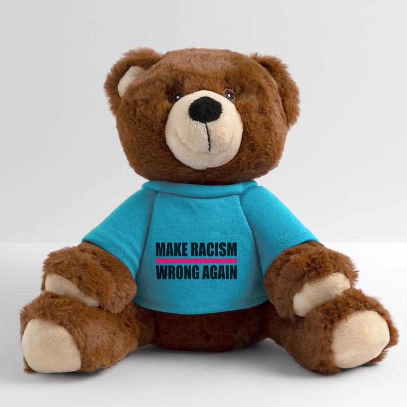 make racism wrong again MiniFeet® RecycelBär® Teddy Bear Brown