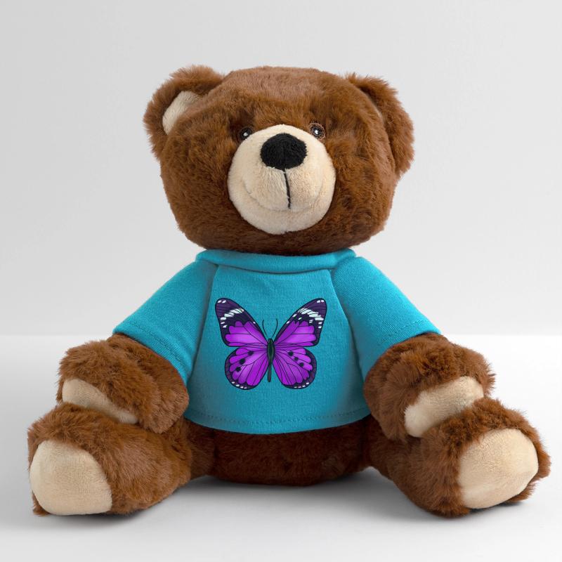 Papillon Violet Nounours RecycelBär® marron