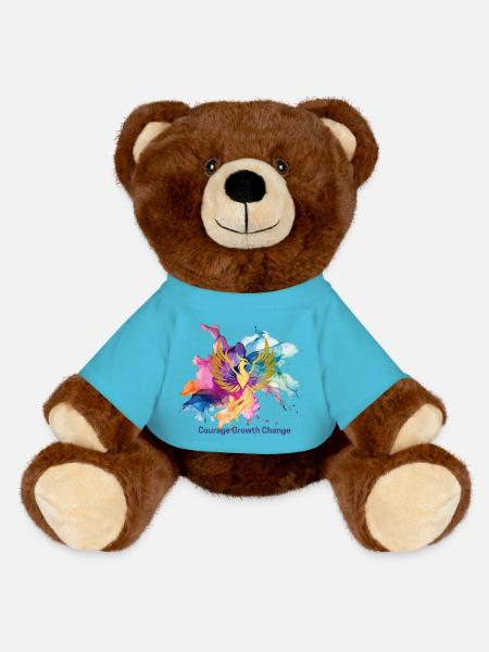 Courage Growth Change - MiniFeet® RecycelBär® Braun - Atollblau