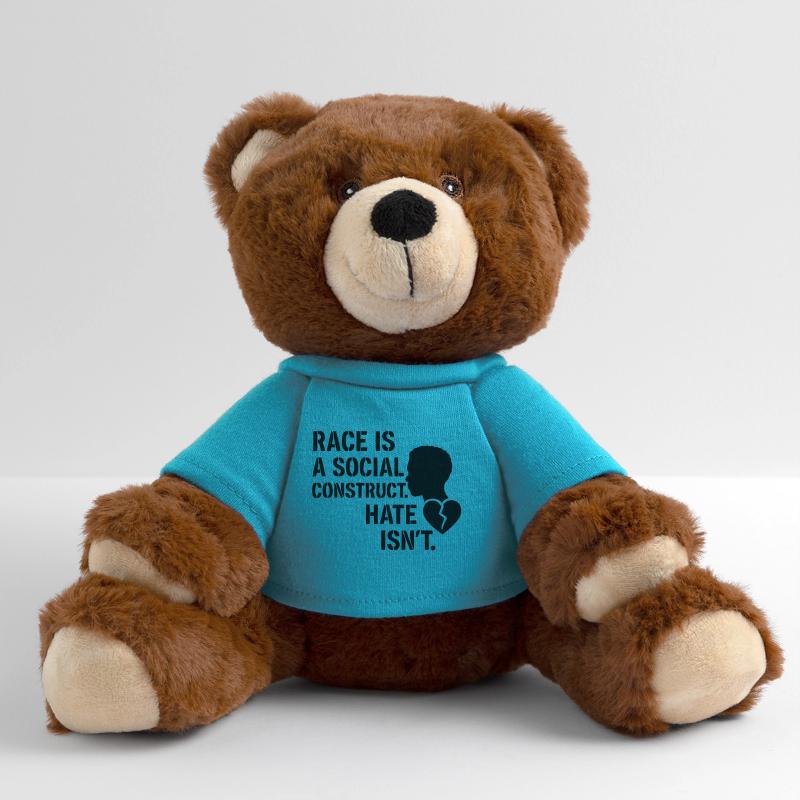 Hate is no social construct MiniFeet® RecycelBär® Teddy Bear Brown