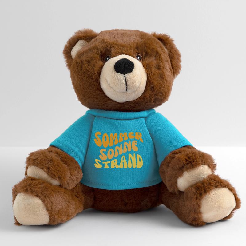 Plage de soleil d’été ondulée Nounours RecycelBär® marron