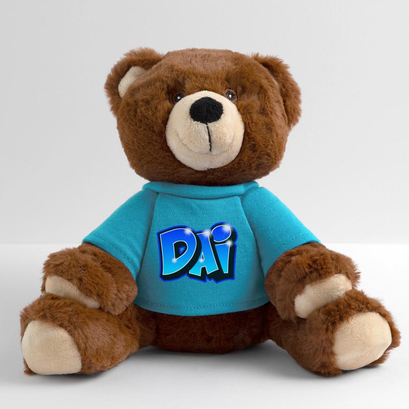 Graffiti "DAI" imprimable sur tout support Nounours RecycelBär® marron