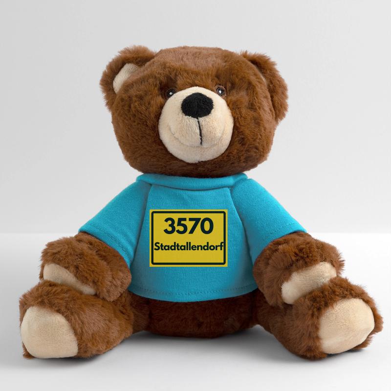 OLD POSTCODE POSTCODE RETRO 3570 STADTALLENDORF MiniFeet® RecycelBär® Teddy Bear Brown
