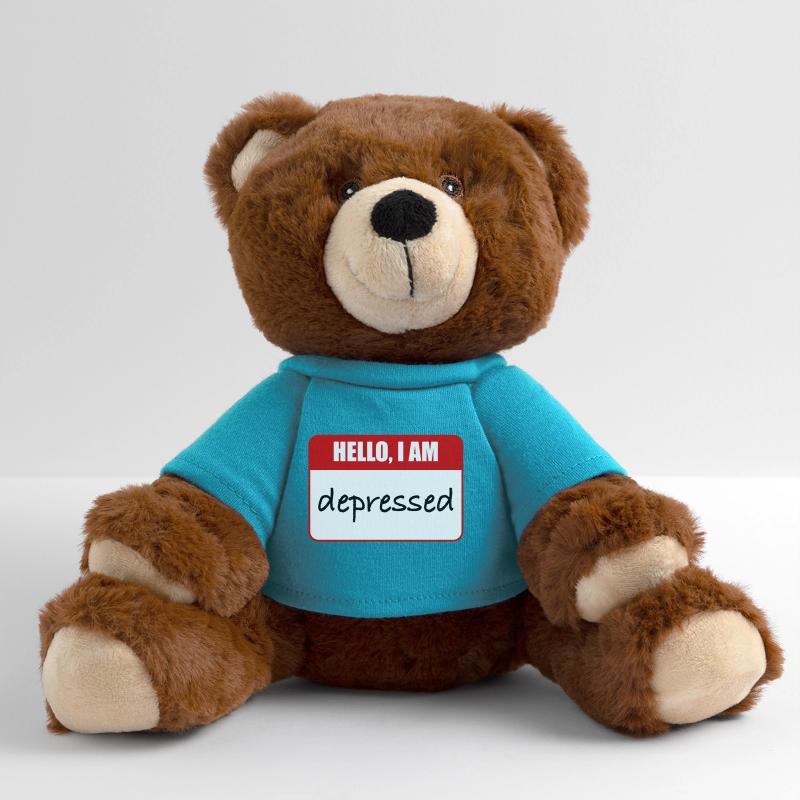 hello, i am depressed MiniFeet® RecycelBär® Teddy Bear Brown