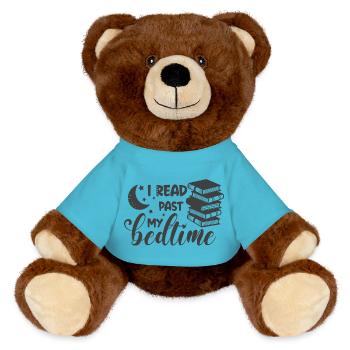 Je suis toujours en train de lire - Nounours RecycelBär® marron - bleu outremer - Devant