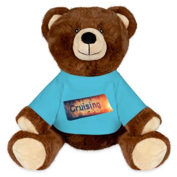 Croisière avec un style rétro - Nounours RecycelBär® marron - bleu outremer - Devant