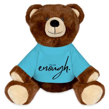 enough - MiniFeet® RecycelBär® Braun - Atollblau - Vorne