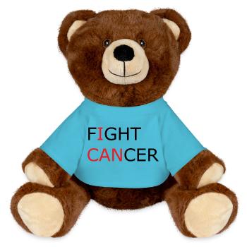 Combattre le cancer I CAN - Nounours RecycelBär® marron - bleu outremer - Devant
