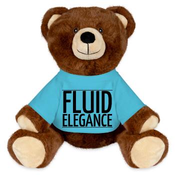 competition refinement serenity jokes aquatic gift - MiniFeet® RecycelBär® Braun - Atollblau - Vorne