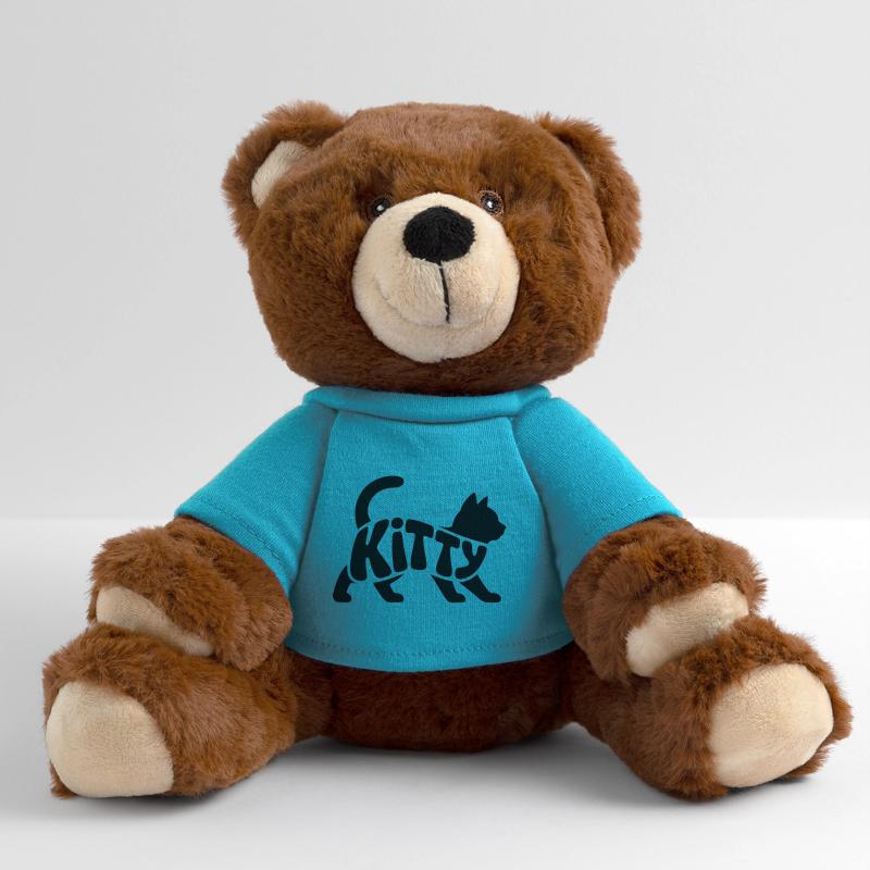 Kitty - Conception de chat de compagnie mignon Nounours RecycelBär® marron
