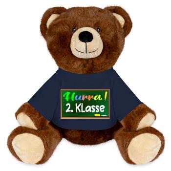 Grundschule 2. Klasse HURRA - MiniFeet® RecycelBär® Braun - French Navy - Vorne