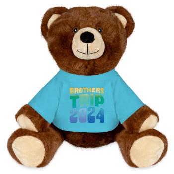 Voyage des frères 2024 - Nounours RecycelBär® marron - bleu outremer - Devant