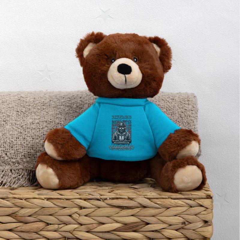 I speak HTML, Python and sarcasm MiniFeet® RecycelBär® Teddy Bear Brown