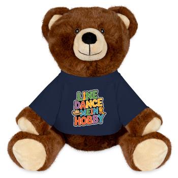 Line Dance mein Hobby - MiniFeet® RecycelBär® Braun - French Navy - Vorne