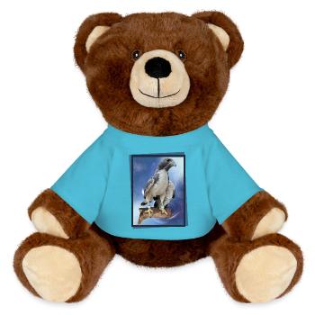 Faucon - Nounours RecycelBär® marron - bleu outremer - Devant