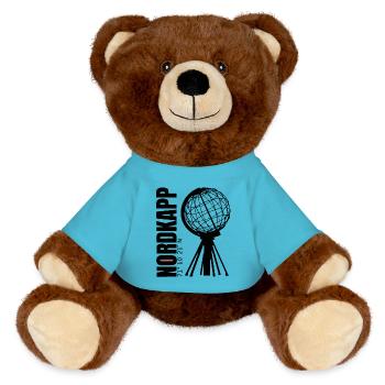 Nordkapp - Nordkap - North Cape - MiniFeet® RecycelBär® Braun - Atollblau - Vorne