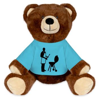 Griller - Nounours RecycelBär® marron - bleu outremer - Devant