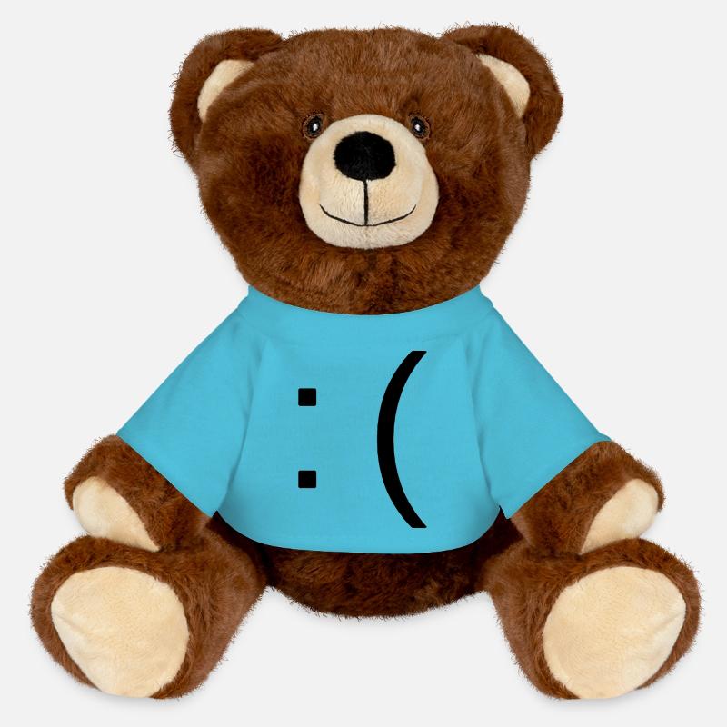 Triste - Nounours RecycelBär® marron - bleu outremer