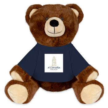 La Corogne - Nounours RecycelBär® marron - bleu marine - Devant