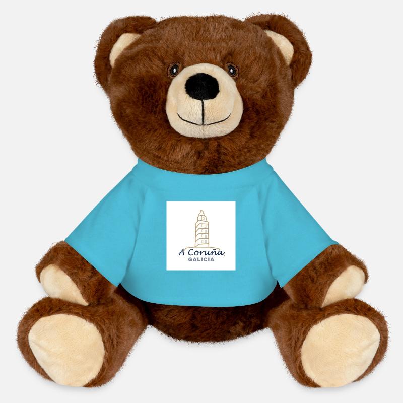 A Coruña - MiniFeet® RecycelBär® Teddy Bear Brown - atoll blue