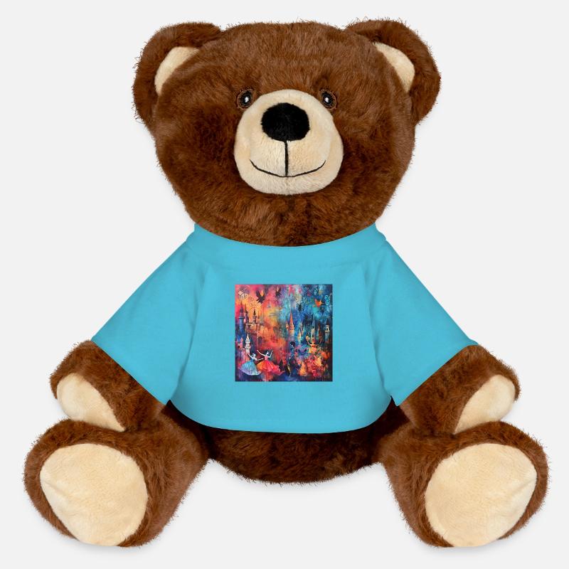 Nuit de conte de fées - Nounours RecycelBär® marron - bleu outremer