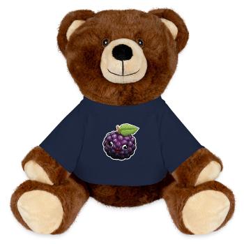 süße Brombeere - MiniFeet® RecycelBär® Braun - French Navy - Vorne