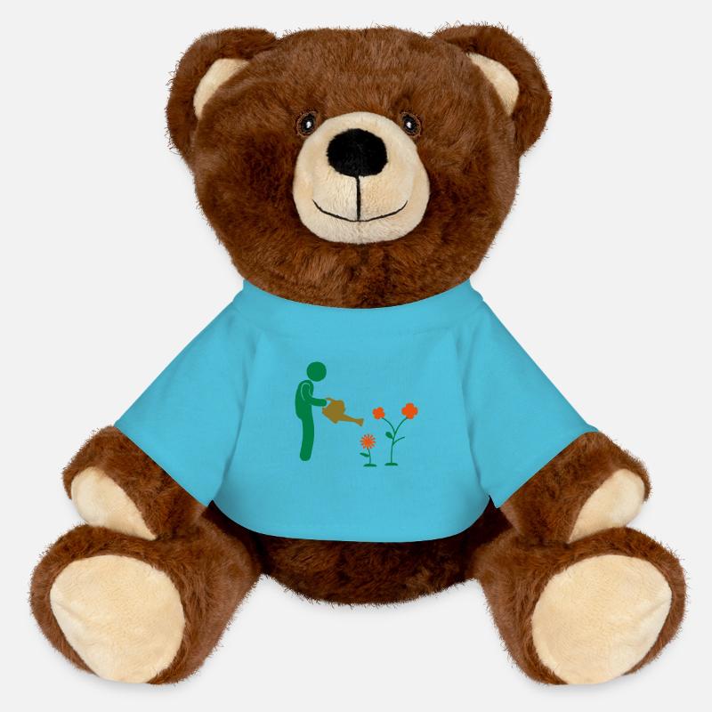 jardinage - Nounours RecycelBär® marron - bleu outremer
