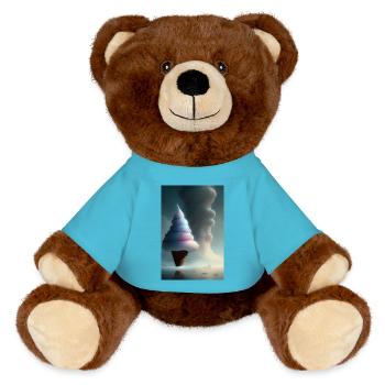 Glace - Nounours RecycelBär® marron - bleu outremer - Devant