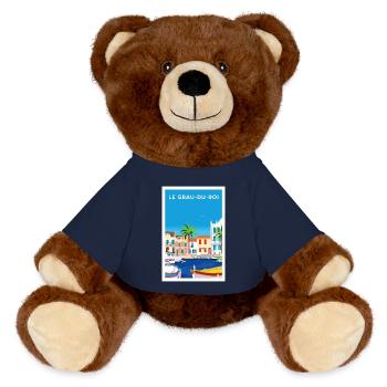 GRAU DU ROI - Nounours RecycelBär® marron - bleu marine - Devant