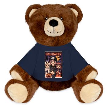 Halloween - Trick or Treat Kids - Nounours RecycelBär® marron - bleu marine - Devant