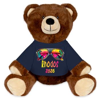 Rhodos 2026 Tropen-Sonnenbrille - MiniFeet® RecycelBär® Braun - French Navy - Vorne