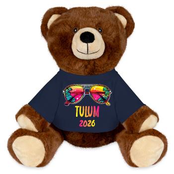 Tulum 2026 Sonnenbrillen Tropen - MiniFeet® RecycelBär® Braun - French Navy - Vorne