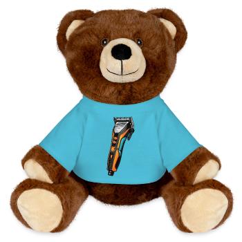 Tondeuse à cheveux Coiffeur - Nounours RecycelBär® marron - bleu outremer - Devant
