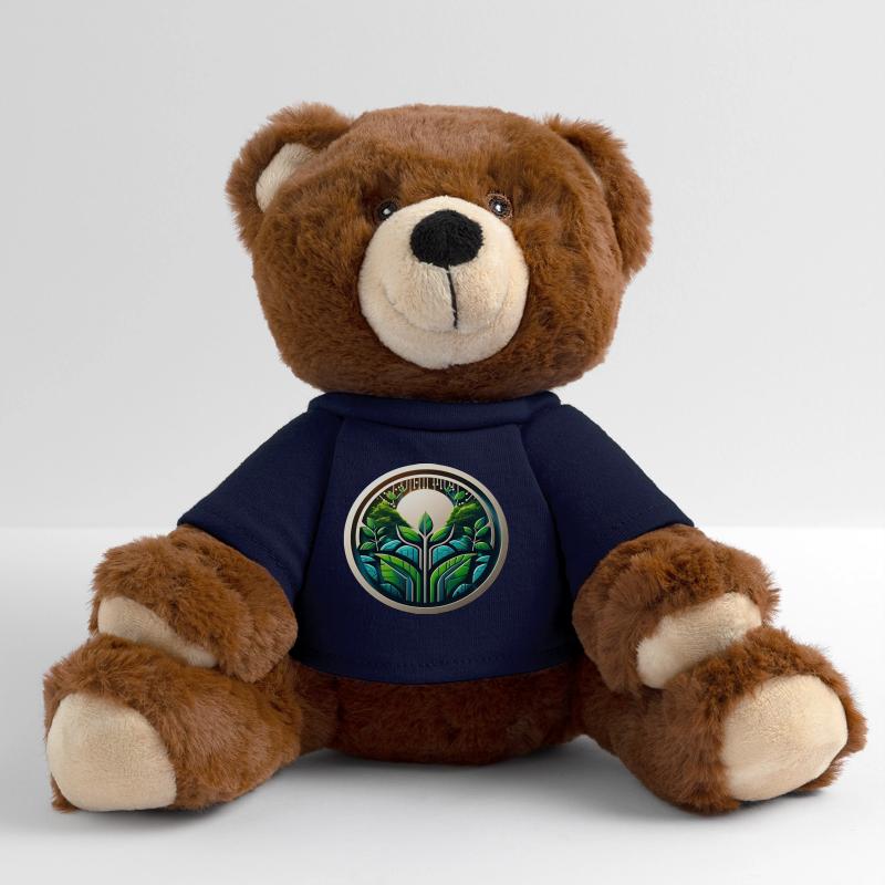Logo Eco Tech Nature et numérisation Nounours RecycelBär® marron