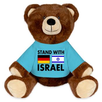 Israël - Nounours RecycelBär® marron - bleu outremer - Devant