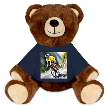 Beyond the Peloton - MiniFeet® RecycelBär® Teddy Bear Brown - french navy - Front