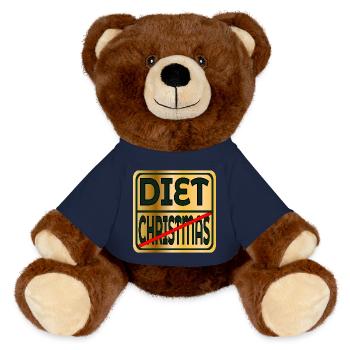 WEIHNACHTLICHE ERNÄHRUNG - MiniFeet® RecycelBär® Braun - French Navy - Vorne