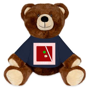 TENNIS SUMMER HEAT EGGS - MiniFeet® RecycelBär® Teddy Bear Brown - french navy - Front