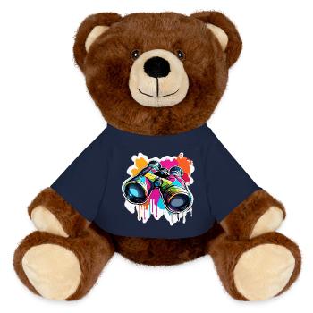 Jumelles / Observation / Observation / Aventure - Nounours RecycelBär® marron - bleu marine - Devant