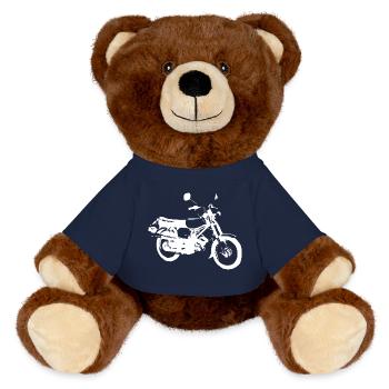 Simson S51 Enduro - MiniFeet® RecycelBär® Braun - French Navy - Vorne
