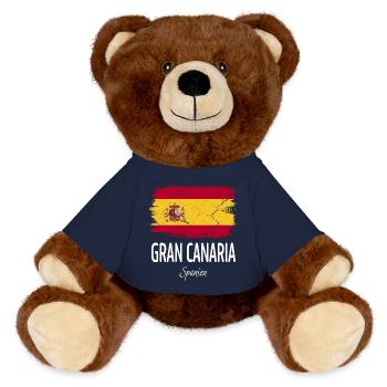 Gran Canaria - MiniFeet® RecycelBär® Teddy Bear Brown - french navy - Front