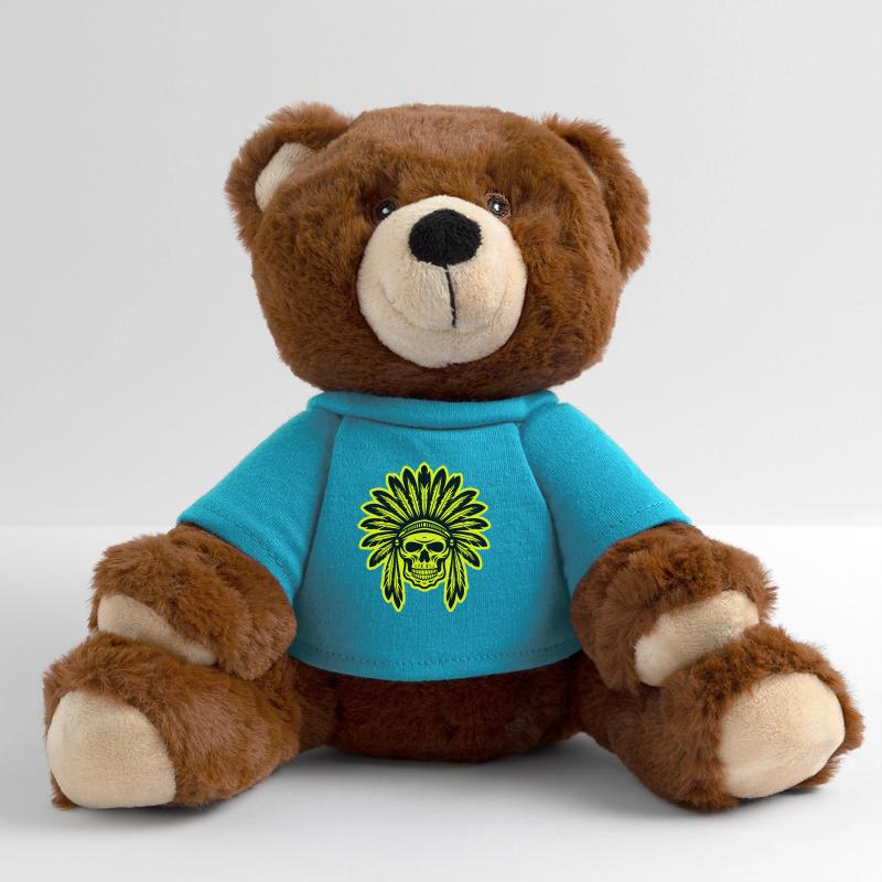 Apache Indianer Häuptling Totenkopf MiniFeet® RecycelBär® Braun