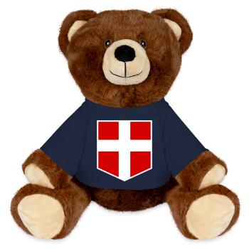 Danemark - Nounours RecycelBär® marron - bleu marine - Devant